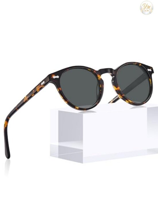 Retro Polarized Sunglasses UV400 Protection Italian Acetate main image 4
